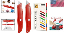 Load image into Gallery viewer, Heavy-Duty 30 Pack Utility Knives - Retractable Blades for Precise Cutting Needs