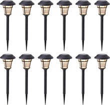 Load image into Gallery viewer, Waterproof Cordless Solar Pathway Lights - 12 Piece Set for Easy Installation