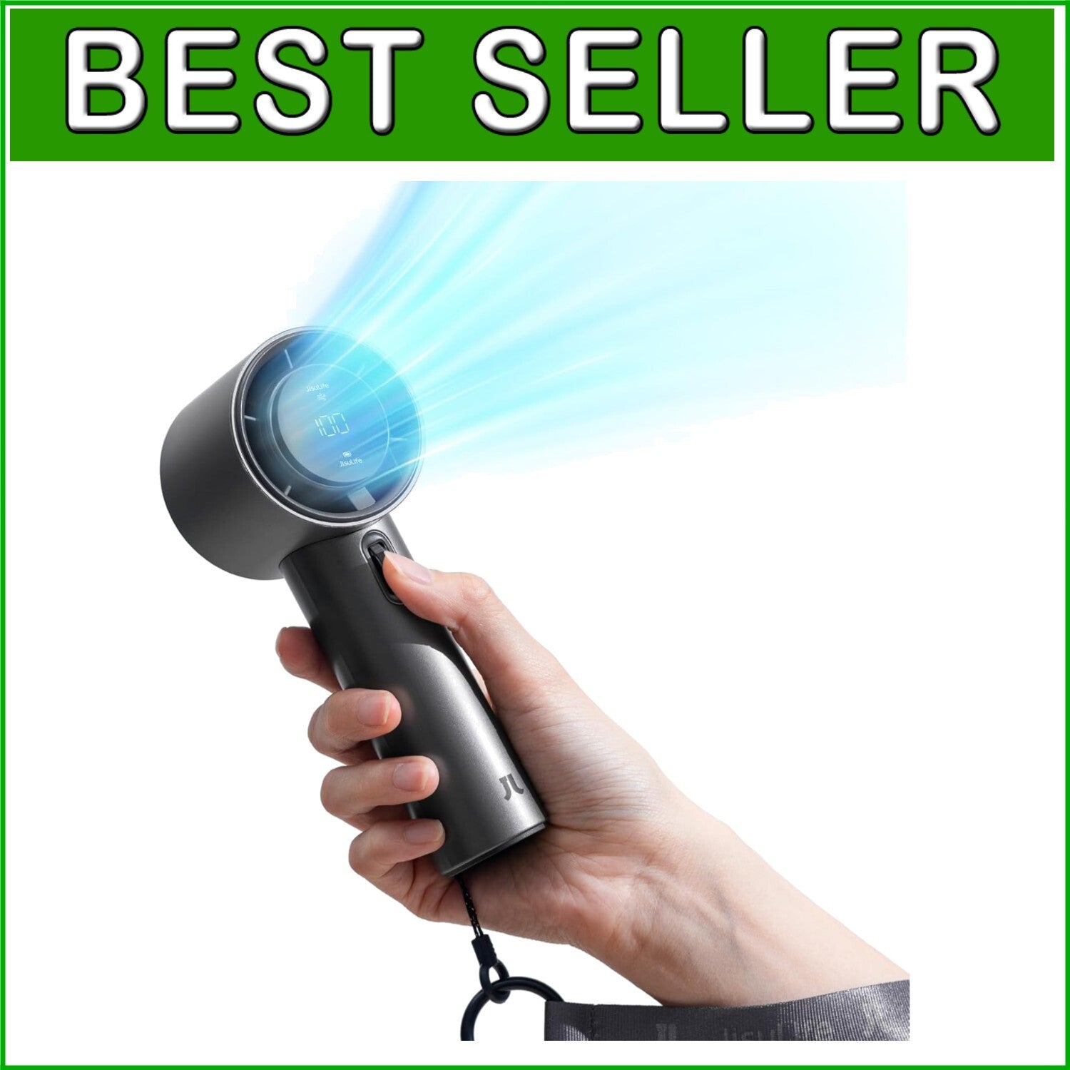 Rechargeable Handheld Fan - Turbo Speed, Compact Size, Ideal for Travel & Sports
