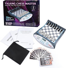 Load image into Gallery viewer, Talking Chess Master: AI Electronic Chess Set with Voice Tutor &amp; Magnetic Pieces