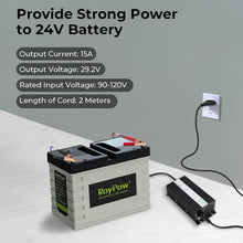 Load image into Gallery viewer, 29.2V LiFePO4 Battery Charger 15A - Smart Safety Features for Reliable Charging