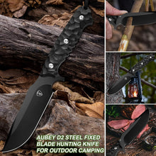 Load image into Gallery viewer, G10 Fixed Blade Survival Knife - 10.6" D2 Blade for Camping &amp; Hunting Adventures