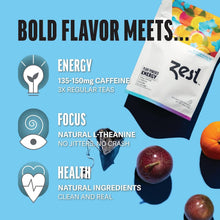 Load image into Gallery viewer, High Caffeine Energy Tea Sampler - Keto-Friendly 80 Bags of Black &amp; Green Tea