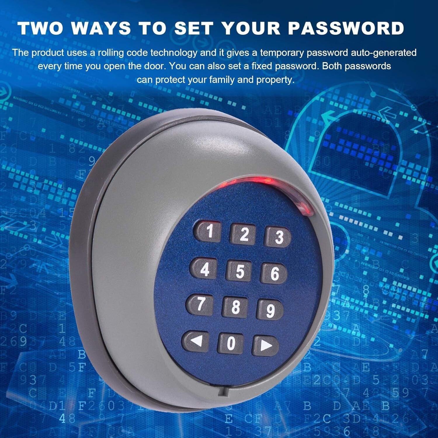 Rolling Code Wireless Keypad - Keyless Entry for Sliding Gates & Durability