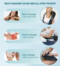 Load image into Gallery viewer, Portable Deep Tissue Shiatsu Massager with Heat – Ideal Gift for Wellness Lovers