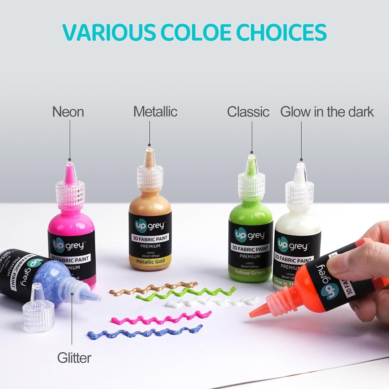 60 Shades of Non-Toxic Fabric Paint - 3D Texture, Easy Application, All Projects