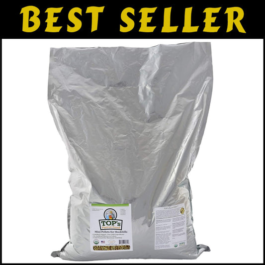 USDA Certified Organic Mini Pellets Bird Food for Budgies & Lovebirds - 25 lbs