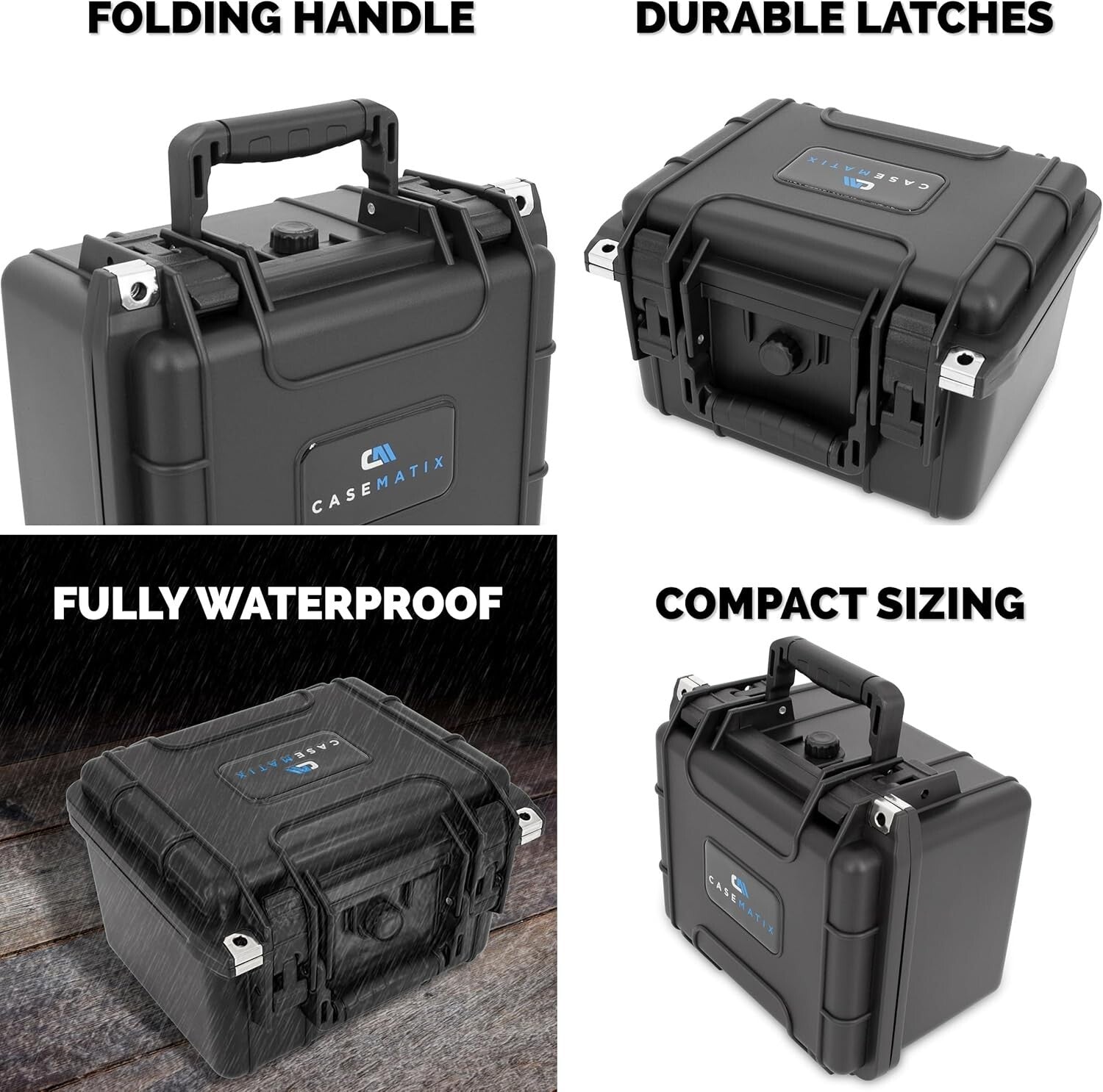 Crushproof Card Storage Box with Dividers for 40 BGS PSA Slabs & 150 Top Loaders