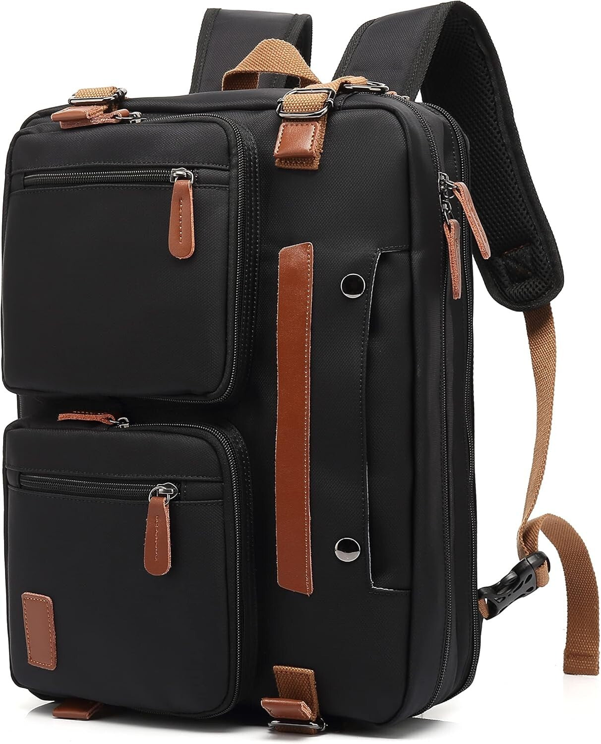 Versatile 3-in-1 Laptop Bag for Men: Backpack, Briefcase & Messenger, 17.3 Inch