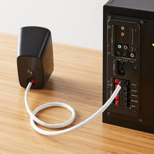 Load image into Gallery viewer, 100-Foot 12-Gauge Speaker Wire Cable - Clear High-Quality Audio Connection