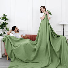 Load image into Gallery viewer, Snag-Proof Pre-Washed Cotton Waffle Throw for Family and Travel - 120"x120"