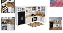 Load image into Gallery viewer, Luxurious 1:12 Scale Miniature Dollhouse Kitchen Furniture Set with Accessories