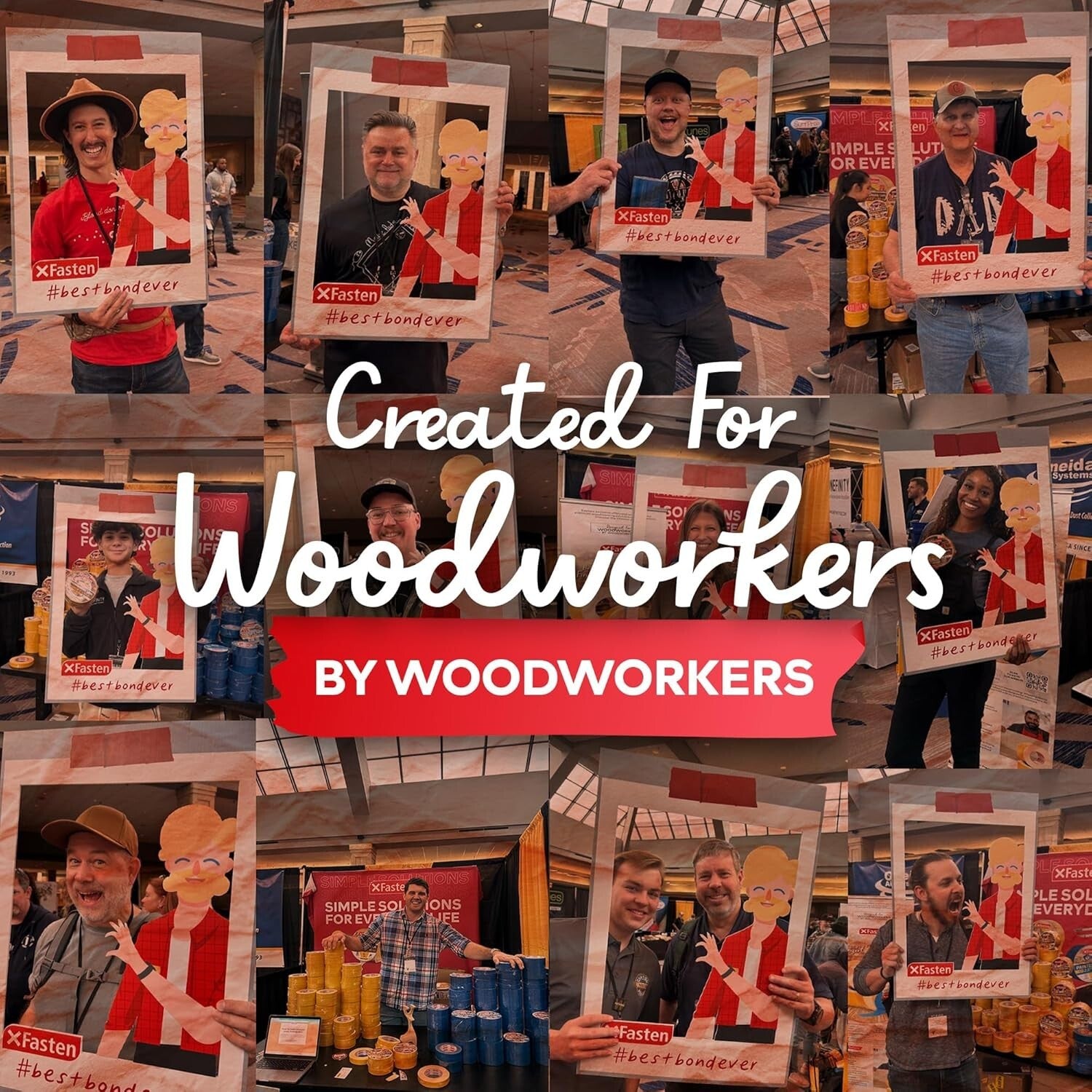 12-Pack 1-Inch Double Sided Woodworking Tape - Perfect for Templates and Edging