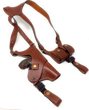 Load image into Gallery viewer, Premium Colombian Leather Shoulder Holster for Concealed Carry - S&amp;W &amp; Taurus