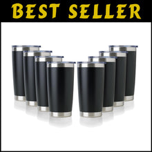 Load image into Gallery viewer, Durable 20oz Powder Coated Travel Tumblers - Insulated, 8 Pack Essentials
