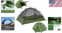 Load image into Gallery viewer, Spacious 3-Season Ultralight Camping Tent for 1.5 Persons - Easy Green Dome Tent