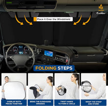 Load image into Gallery viewer, XX-Large Foldable RV Windshield Sunshade - Premium Reflective 240T Polyester