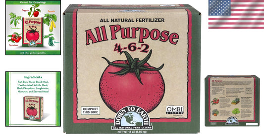 Down To Earth 15 lb Organic Tomato & Vegetable Mix - Non-Burning Formula