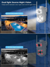 Load image into Gallery viewer, 6MP Dual Lens Outdoor Security Camera - Color Night Vision &amp; Alexa Compatible