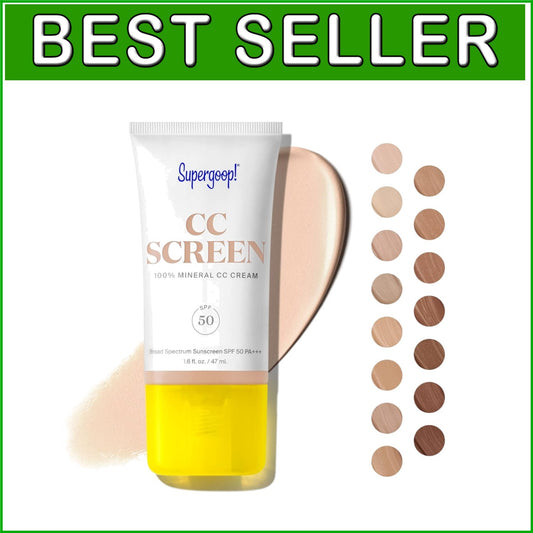 CC Screen SPF 50 Mineral CC Cream - 100% Color-Corrector & Tinted Moisturizer