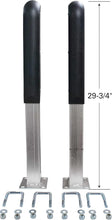Load image into Gallery viewer, Heavy-Duty 30" Pontoon Trailer Guide-Ons with Non-Marking PVC for 3" Frames