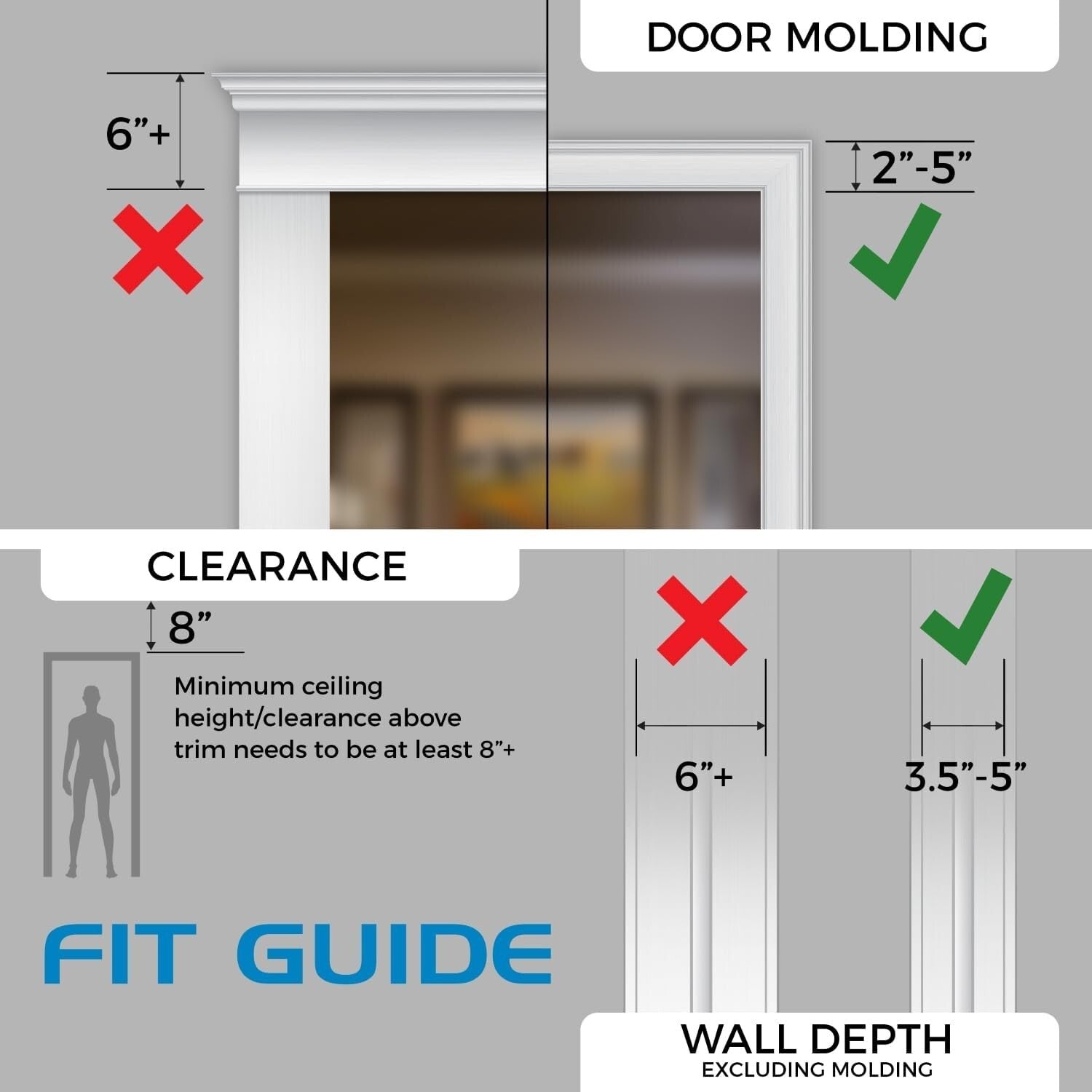 Easy Install Elevated Pull Up Bar with Adjustable Dimensions for All Doorways
