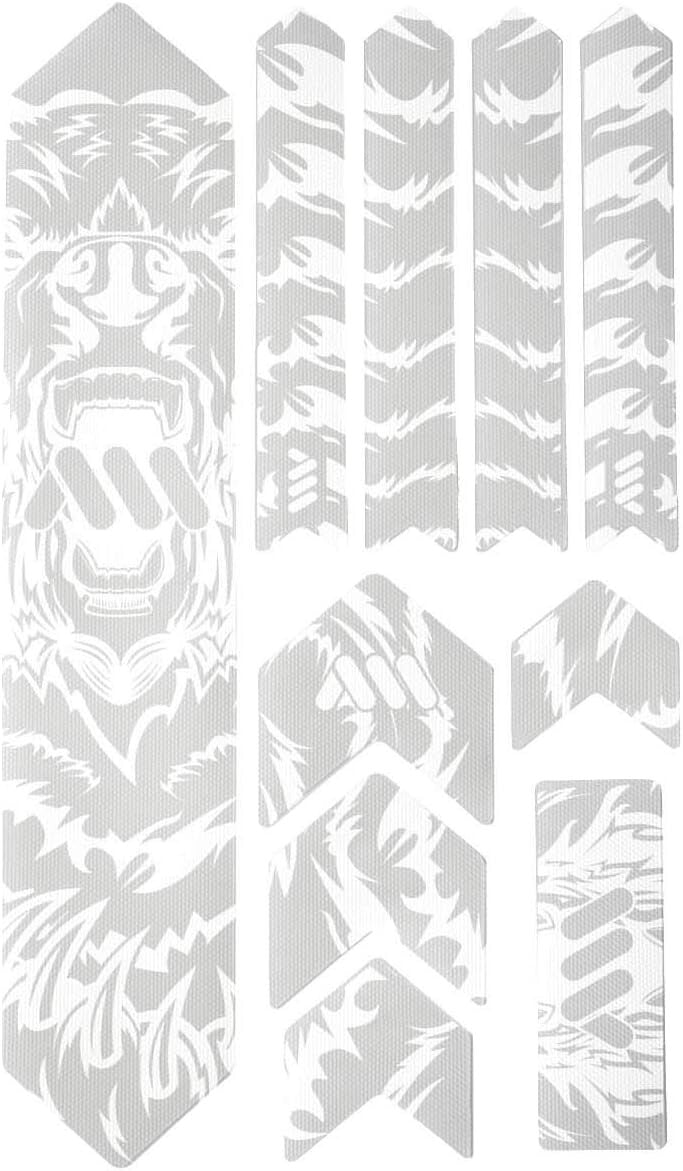 Durable Honeycomb PVC Bike Frame Guard - Universal Fit for Adult Mountain Bikes