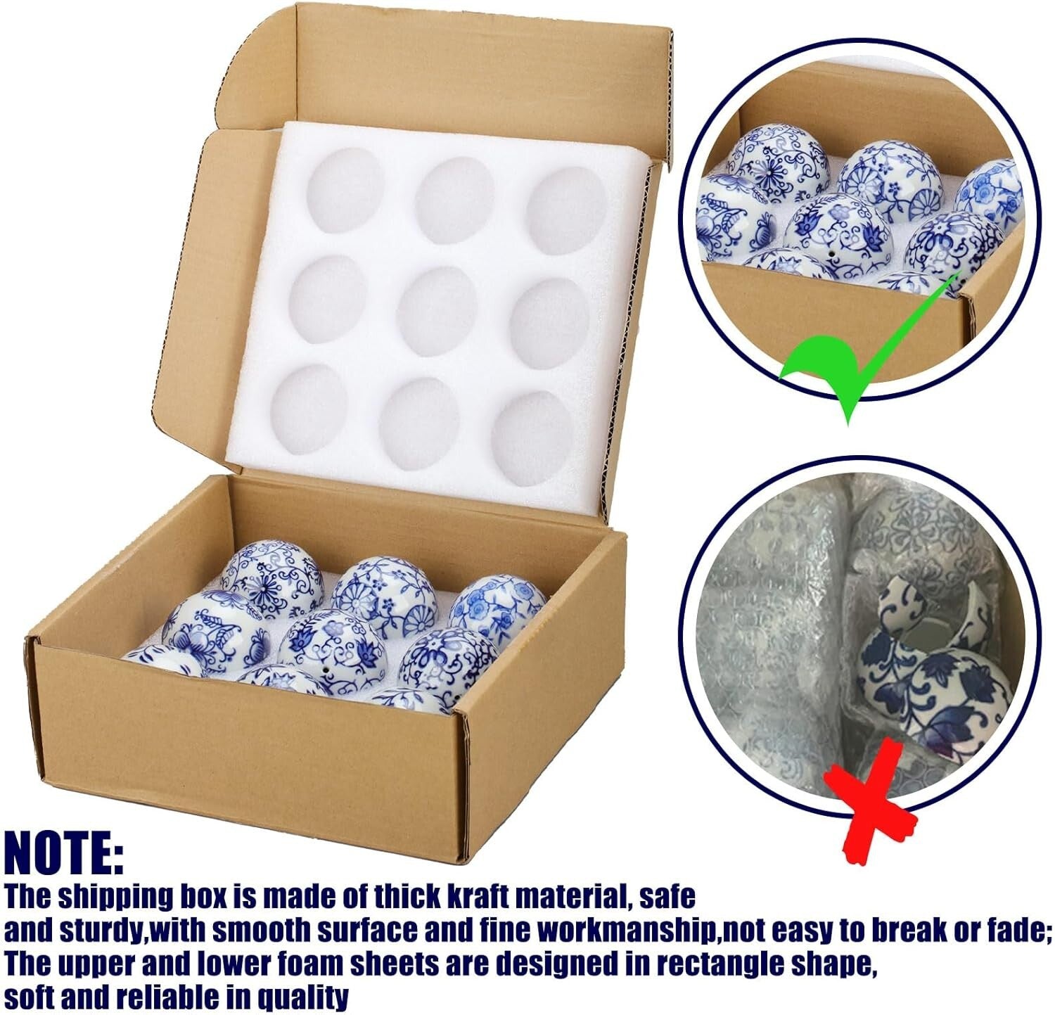 Set of 9 Decorative Chinoiserie Balls - Stunning Centerpieces for Every Occasion