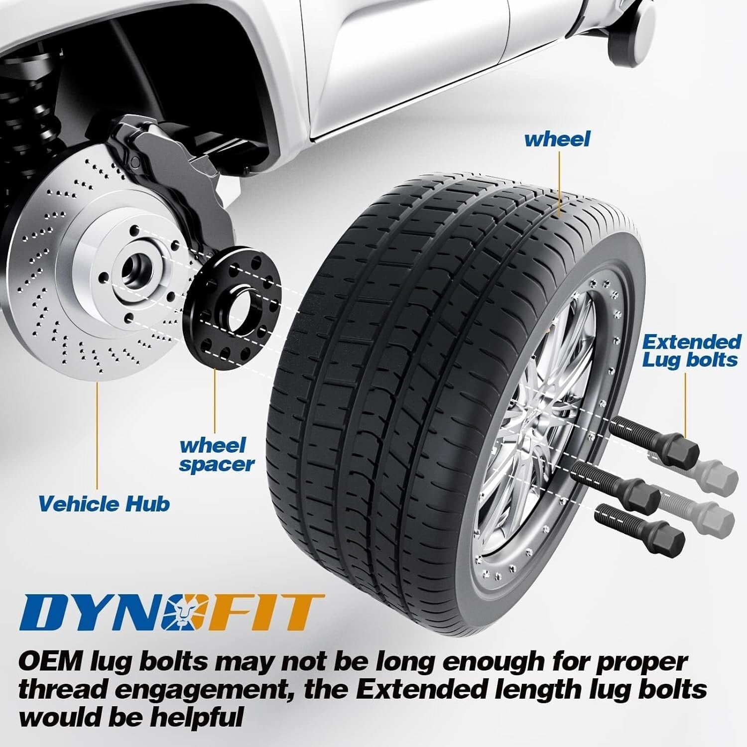 Premium M12x1.5 Wheel Bolts Set for BMW - 45mm Shank, Anti-Rust Finish