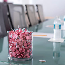 Load image into Gallery viewer, Individually Wrapped KISSES Milk Chocolate Candy in Elegant Pink Foils - 60 oz