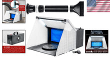 Load image into Gallery viewer, High-Performance Portable Spray Booth with Bright LED Lights &amp; Turntable Access