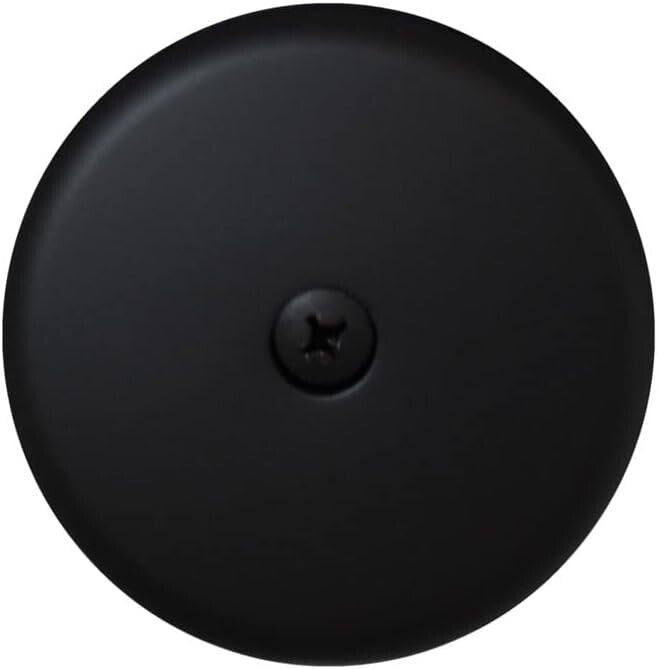 Easy Installation Matte Black Tub Trim Kit with Tip-Toe Drain Plug - 2-Pack