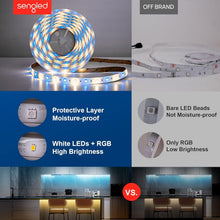 Load image into Gallery viewer, Zigbee LED Strip Lights 16.4ft Starter Kit - RGBW Smart &amp; Voice-Controlled