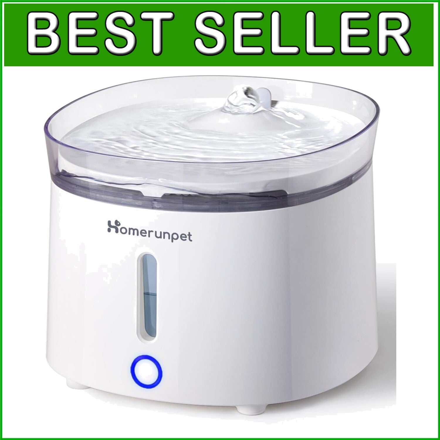 Dual Mode Cat Water Fountain, Quiet 2L Dispenser with Effortless Cleaning System