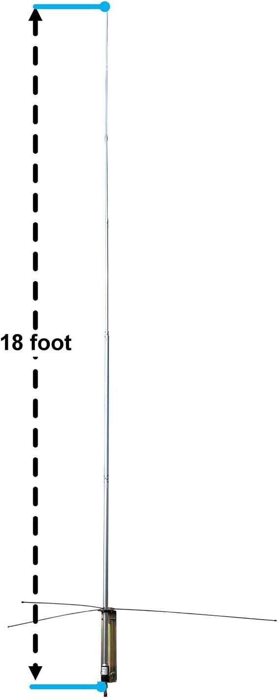 Enhance Your CB Radio with 18ft Outdoor Antenna - Low VSWR & Reliable Coverage