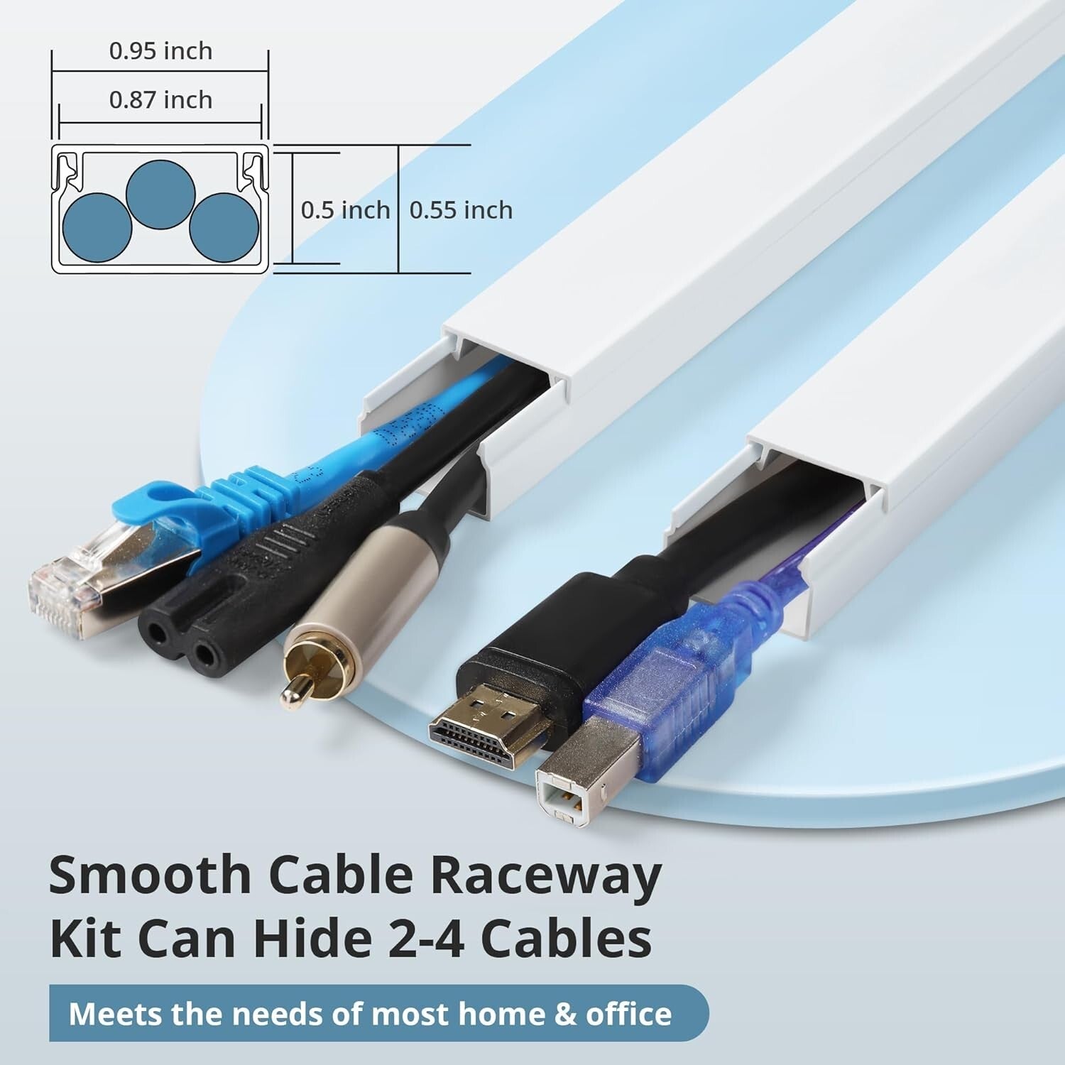 Safety-Focused Cord Concealer System - Perfect for Homes with Pets & Kids