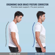 Load image into Gallery viewer, Adjustable Back Brace Posture Corrector for Pain Relief &amp; Better Alignment
