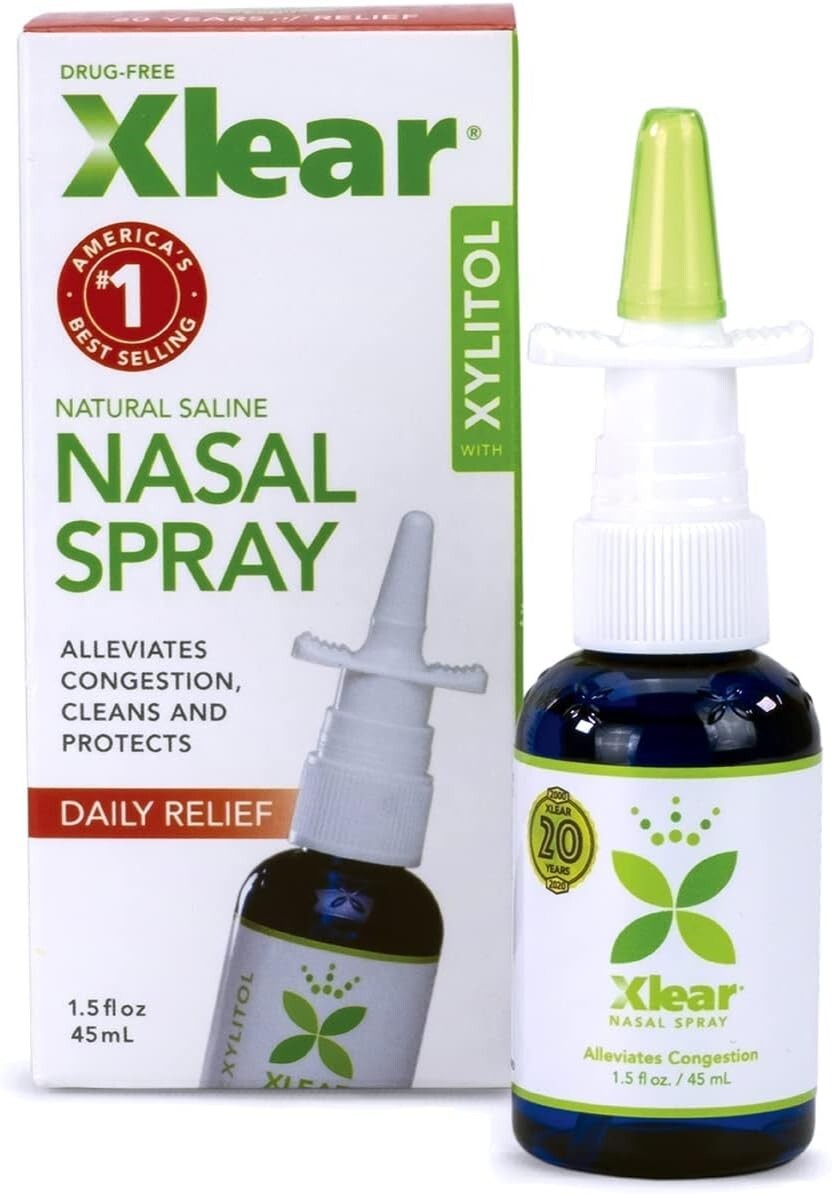 All-Natural Saline Nasal Spray Pack of 4 - Safe for Kids & Effective Relief