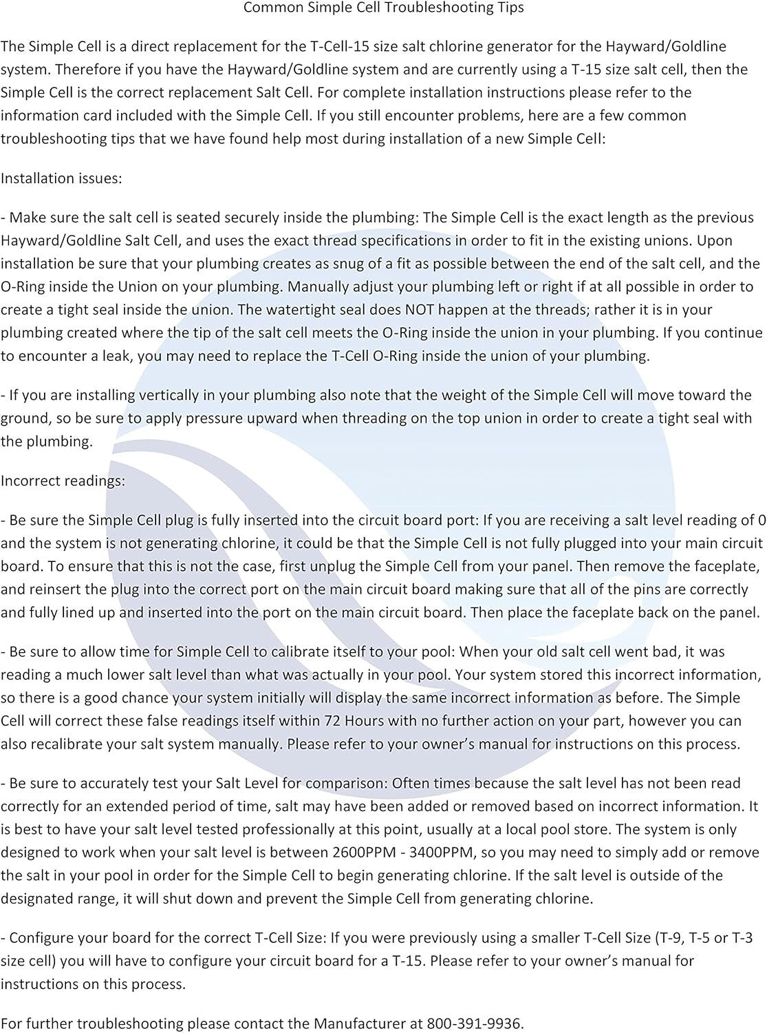 Effortless Drop-In Compatible Salt Cell for Hayward Systems – 40,000 Gallons