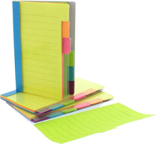 Load image into Gallery viewer, Compact 4" x 6" Divider Sticky Note Packs - 720 Pages for All Your Thoughts