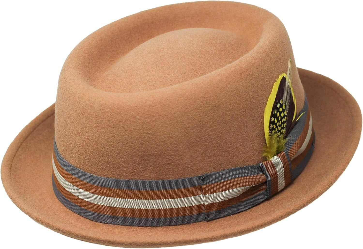 Crushable Water-Resistant Pork Pie Hat for Stylish Travel and All-Weather Wear