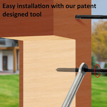 Load image into Gallery viewer, Professional 100-Pack Black T316 Swage Lag Screws with Wrench for Cable Railings