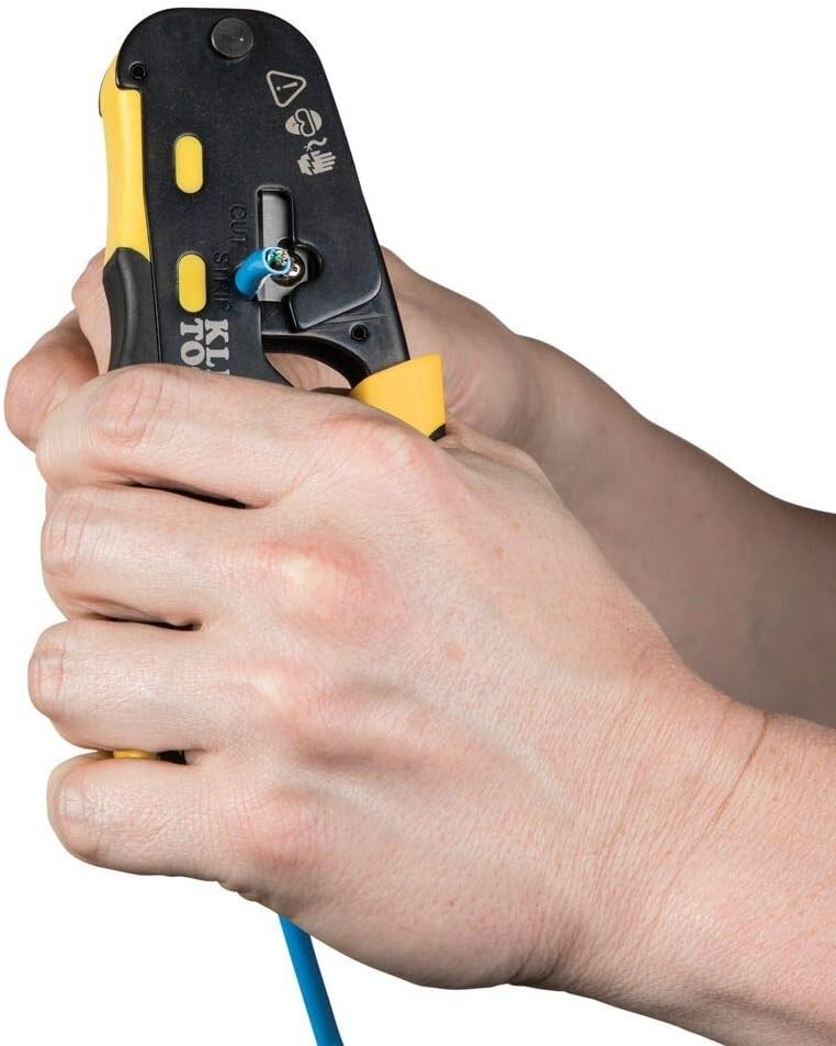 Efficient Modular Data Cable Tool: Crimper, Wire Stripper & Cutter Combo