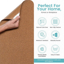 Load image into Gallery viewer, Eco-Friendly Cork Shelf Liner - 18" x 4' - Perfect for Home and Office Use