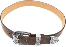 Load image into Gallery viewer, Cotton Women's Fatbaby Center Stitch Belt - 34' Brown Essential for Fashionistas