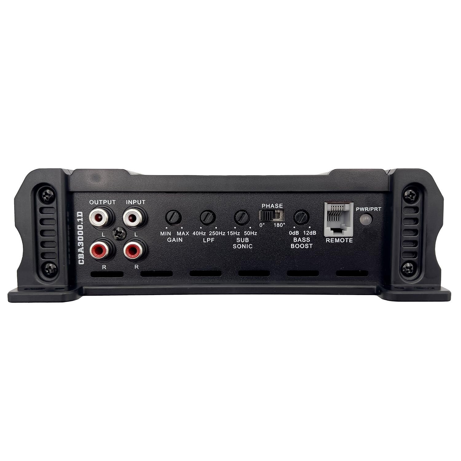 High-Performance 3000W Monoblock Amplifier with Thermal Protection and Bass Knob