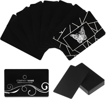 Load image into Gallery viewer, 100-Pack Customizable Metal Business Cards - Durable Aluminum 3.4 x 2.1 inch