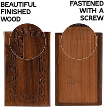 Load image into Gallery viewer, Intricate Engraved Rosewood Urn for Ashes - Memorial for Adults with Velvet Bag