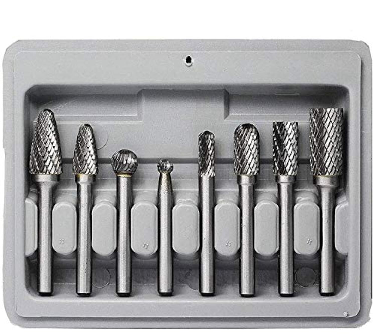 High-Quality Carbide Burrs Set - 8 Double Cut Tools for Woodworking & Metalwork