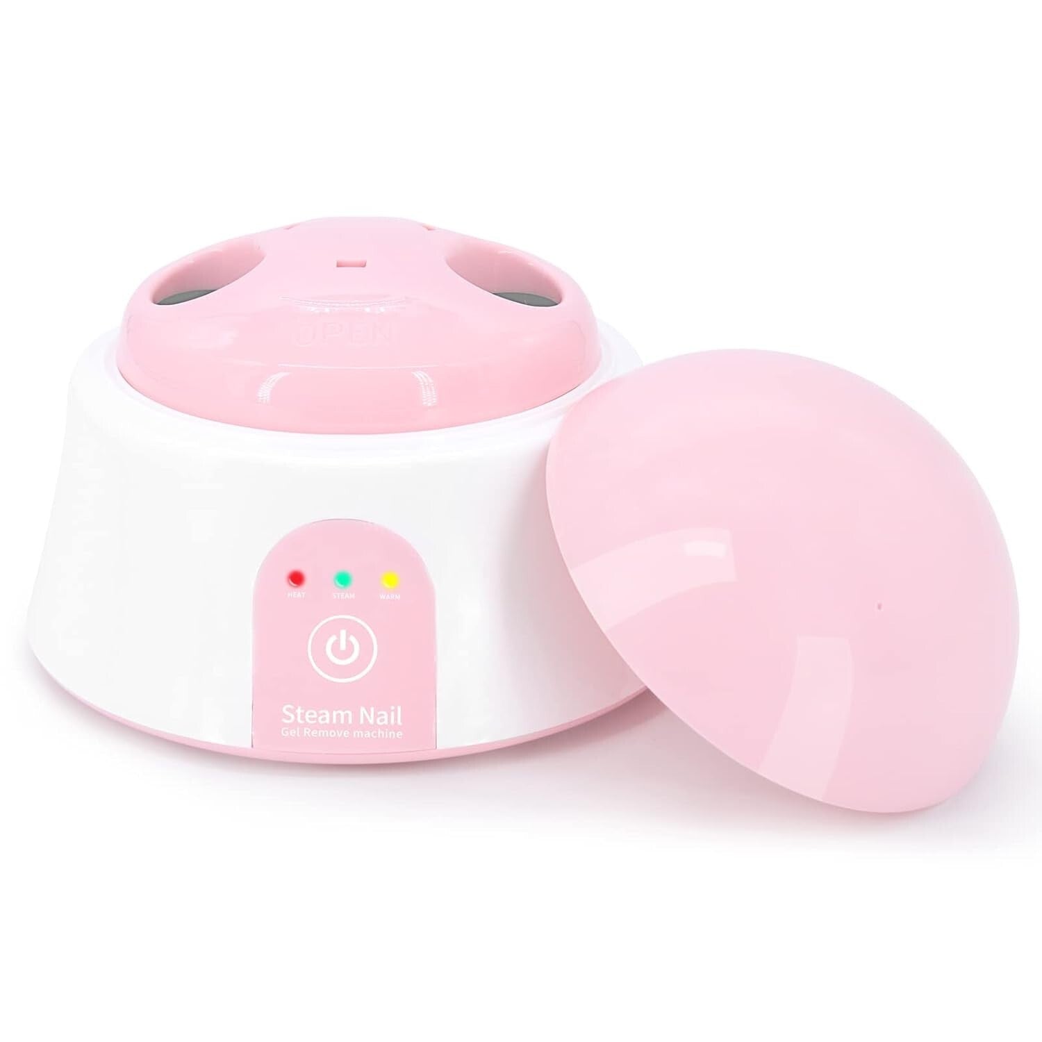 At-Home Steam Nail Polish Remover with Timer and Cuticle Pusher - Safe & Easy